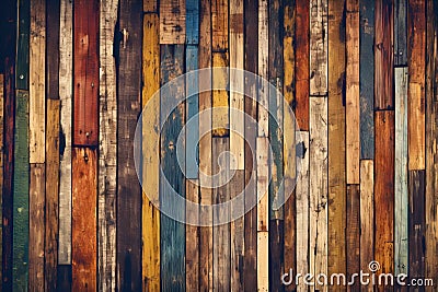 Surreal vintage wood colorful texture background generative AI Stock Photo