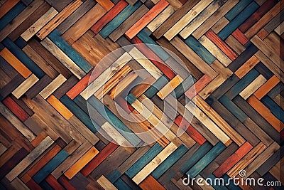 Surreal vintage wood design colored background generative AI Stock Photo