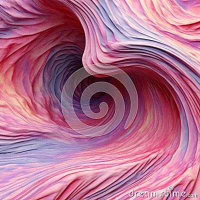 surreal wave pattern with distorted and twisted forms k uhd ve Stock Photo
