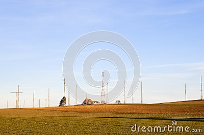 Surrounded by radio waves Stock Photo
