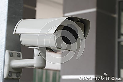 Surveillance Camera, CCTV Stock Photo