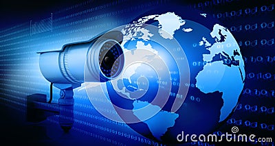 Surveillance camera Stock Photo