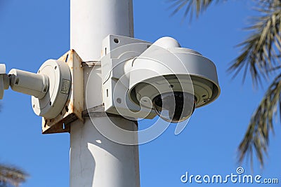 Surveillance camera Editorial Stock Photo