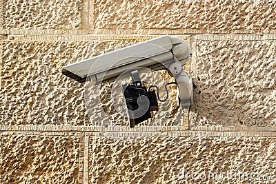 Surveillance Camera Stock Photo