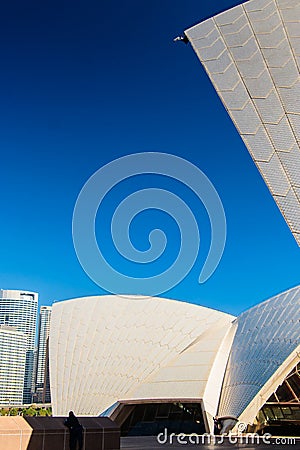 Surveillance Camera at The Sydney Opera House Editorial Stock Photo