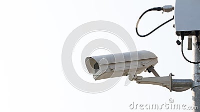 Surveillance Security Camera or CCTV Stock Photo