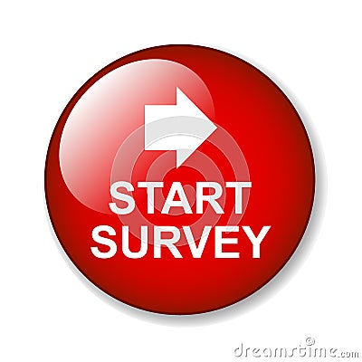 Survey button Cartoon Illustration