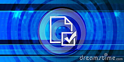 Survey icon optimum prime digital smart blue banner background abstract futuristic motion illustration Cartoon Illustration