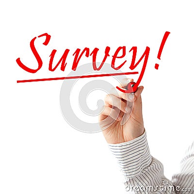 Survey Stock Photo