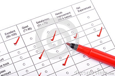 Survey report Stock Photo