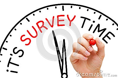 It Is Survey Time Concept Stock Photo