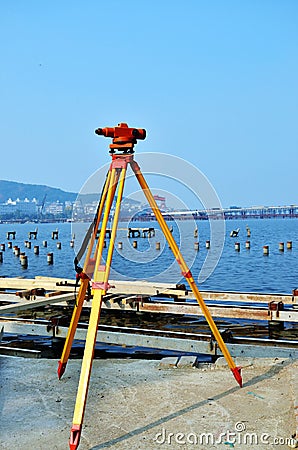 Surveying instrument Stock Photo