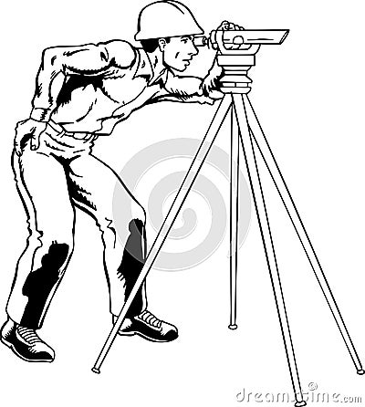 Surveyor Vector Illustration Vector Illustration