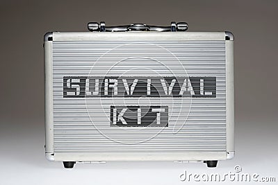 Survival kit BOX Stock Photo