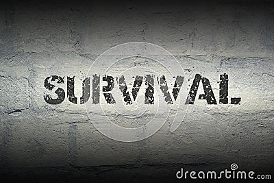 Survival WORD GR Stock Photo