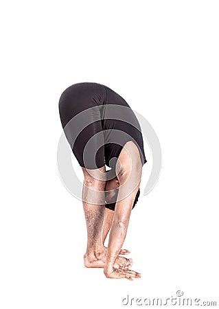 Surya namaskar sun salutation Stock Photo