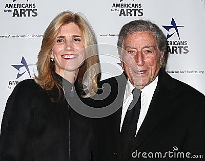 Susan Crow, Tony Bennett Editorial Stock Photo