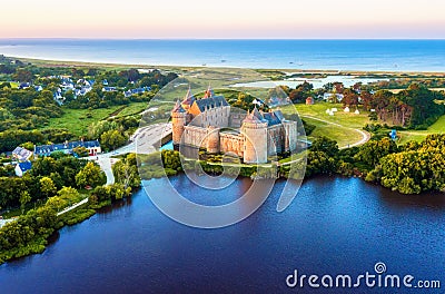 Suscinio castle in Morbihan, Brittany, France Stock Photo