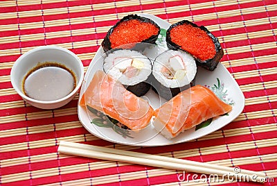 Sushi dish Stock Photo