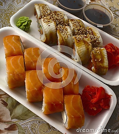 Sushi dish Stock Photo