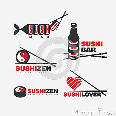 Sushi logo Vector Illustration