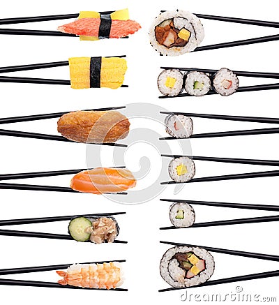 Sushi on the Menu Stock Photo