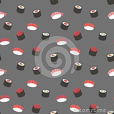 Sushi pattern. Stock Photo