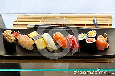 Sushi plate Stock Photo