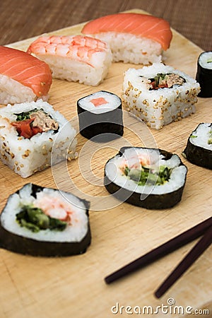 Sushi platter Stock Photo