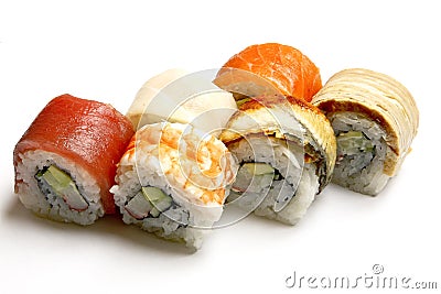 Sushi rolls Stock Photo