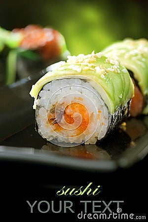 Sushi Rolls Stock Photo