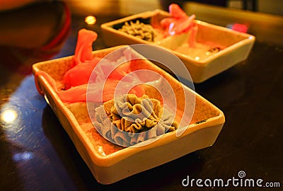 Sushi seasoning Stock Photo