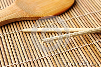 Sushi spoon Stock Photo