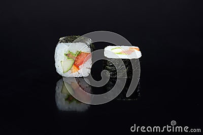 Sushi with toppings Stock Photo