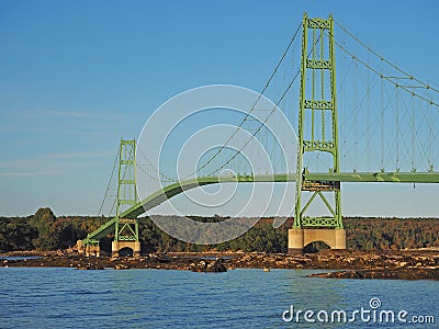 Suspension Bridge Stock Photo