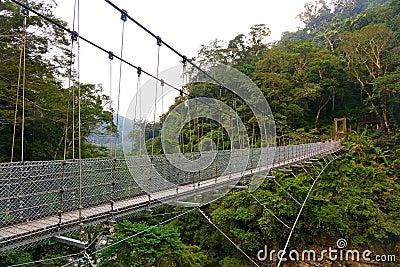 Suspension bridge Stock Photo