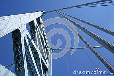 Suspension Cables Stock Photo