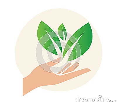 Sustainability - Plant Icon stock illustration Vector Illustration