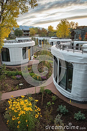 Sustainable Community Housing Project Using Large-scale 3D Printing