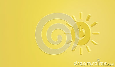 Sustainable Development Goals Affordable and Clean Energy icon. 3D rendering Stock Photo