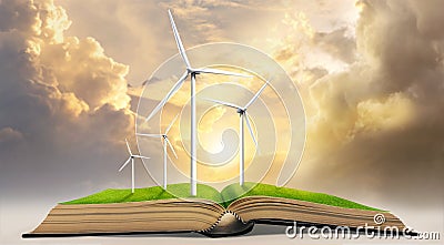 Sustainable energy research and study concept Stock Photo