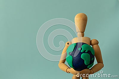 Sustaining planet earth carefully, horizontal with copy space Stock Photo