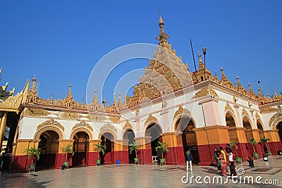 Sutaungpyei Pagoda in Mandalay Hill Burma Editorial Stock Photo