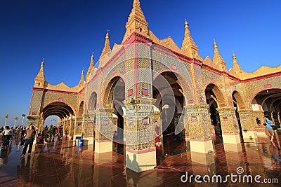 Sutaungpyei Pagoda in Mandalay Hill Burma Editorial Stock Photo