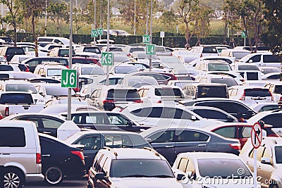 20-1-2019, Suvarnabhumi Airport, thailand,car parking Editorial Stock Photo