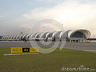 Suwannabhumi airport, Bangkok Thailand Stock Photo