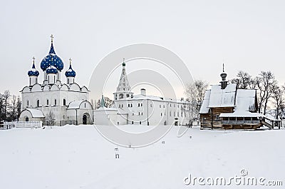 Suzdal Kremlin Christmas Stock Photo