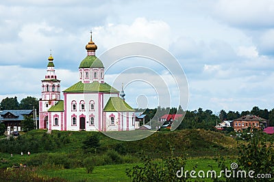 View of the Church of Elijah the Prophet in Suzdal, Russia Editorial Stock Photo