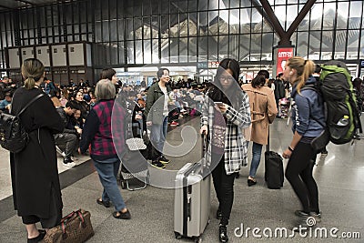 Suzhou central train station, China Editorial Stock Photo