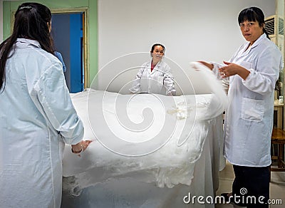 At Suzhou Number 1 Silk Factory, China Editorial Stock Photo